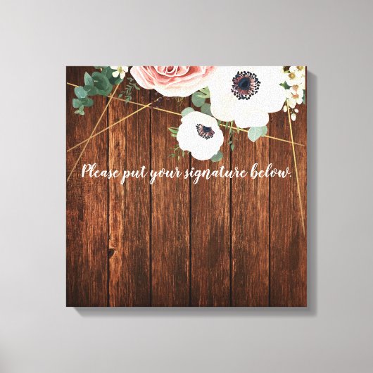 20 x20 inch Handtekening Canvas Geometric Garden R (Voorkant)