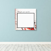 20 x20-inch Handtekening Canvas landsleutel voor m (Insitu (Houten vloer))