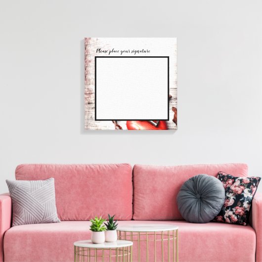 20 x20-inch Handtekening Canvas landsleutel voor m (Insitu (Woonkamer))