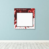 20 "x20" Signature Canvas Bloed Splatter Vampire G (Insitu (Houten vloer))