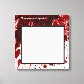 20 "x20" Signature Canvas Bloed Splatter Vampire G (Voorkant)