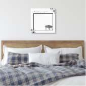 20 "x20" Signature Canvas Boho Buffalo Tribal Patt (Insitu (Slaapkamer))