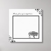 20 "x20" Signature Canvas Boho Buffalo Tribal Patt (Voorkant)