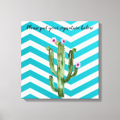 20 "x20" Signature Canvas Boho Cacti Cactus Succul (Voorkant)
