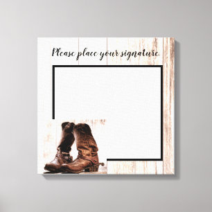 20 "x20" Signature Canvas laarzen Country Rustic W Afdruk
