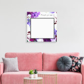 20 "x20" Signature Canvas Lavendel Hibiscus op Wh (Insitu (Woonkamer))