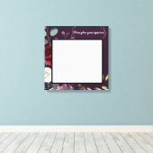 20 "x20" Signature Canvas Plum Paarse Rozen Goud G (Insitu (Houten vloer))