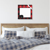 20 "x20" Signature Canvas Rode Buffel Plaid Beer Afdruk (Insitu (Slaapkamer))