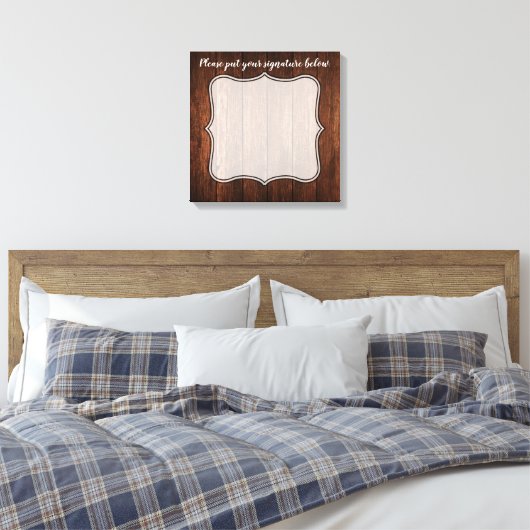 20 "x20" Signature Canvas Schuur Hout Landelijk Ru (Insitu (Slaapkamer))