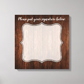 20 "x20" Signature Canvas Schuur Hout Landelijk Ru (Voorkant)