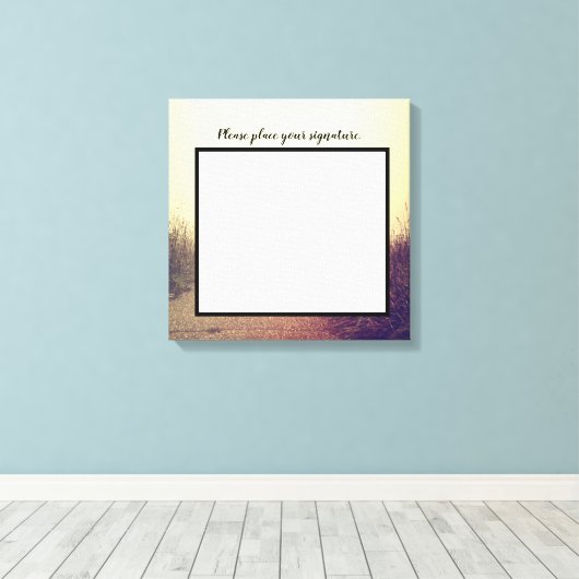 20 "x20" Signature Canvas Sunrise Pathway Walkway (Insitu (Houten vloer))