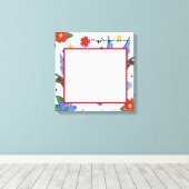 20 "x20" Signature Canvas Traditional Bird Tattoo  (Insitu (Houten vloer))