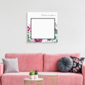 20 "x20" Signature Canvas Tropische bloemen op wit (Insitu (Woonkamer))