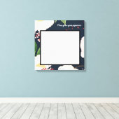 20 "x20" Signature Canvas Witte Bloemen op D (Insitu (Houten vloer))