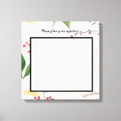 20 "x20" Signature Canvas Witte Bloemen op W (Voorkant)