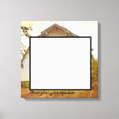 20 "x20" Signature Canvas Zonsondergang Schuur Lan (Voorkant)