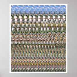 20"x24" "Neuschwantstein Castle" 3D Poster