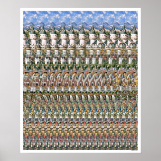 20"x24" "Neuschwantstein Castle" 3D Poster