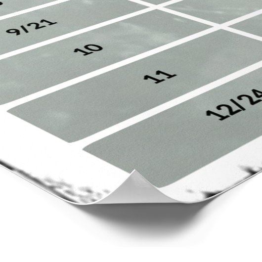 20 x 10 inch, robuust Poster met tussenpozen van g (Hoek)