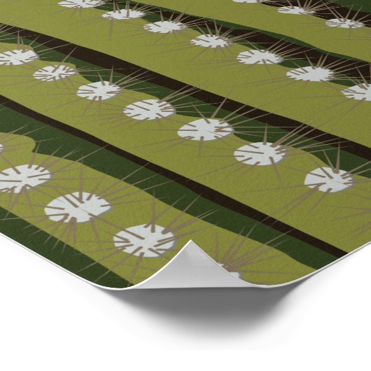 20 x 16 inch Bat en Saguaro Sunset Poster (Hoek)