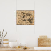 20 x 16-inch Ilyon Map Poster (Matte) (Keuken)