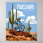 20 x 16-inch mountainbiking poster (Voorkant)