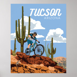 20 x 16-inch mountainbiking poster