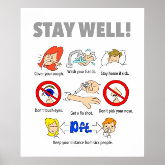 20 x 16-inch STAY WELL-Poster Poster