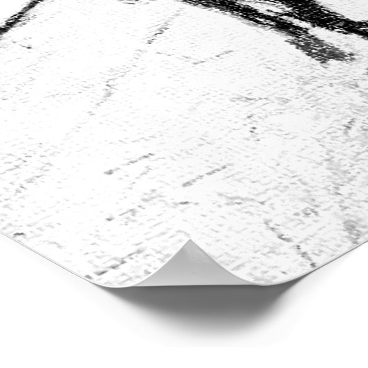 20 x 16 inch Vijf en vers Poster BW (Hoek)