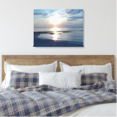 20" x 16"  Ingepakt canvas Cape Cod-strand Afdruk (Insitu (Slaapkamer))