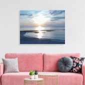 20" x 16"  Ingepakt canvas Cape Cod-strand Afdruk (Insitu (Woonkamer))