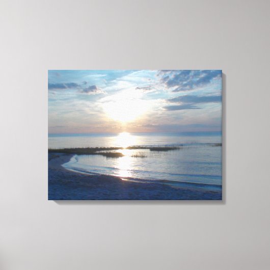 20" x 16"  Ingepakt canvas Cape Cod-strand Afdruk (Voorkant)