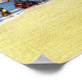 20 x 16 Strand en Jachtclub Ocean Gate NJ Poster (Hoek)