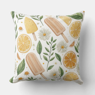 20" x 20" Worpkussen – Citroenlolly & Bloemen Kussen