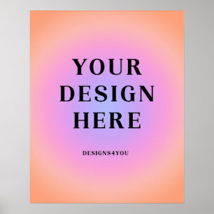 20 x 25 verticale gedrukte kunst poster