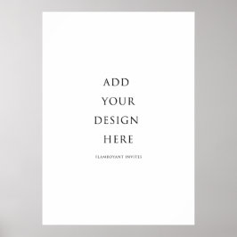 20 x 28 inch (51 x 71 cm) Signage/Poster Poster