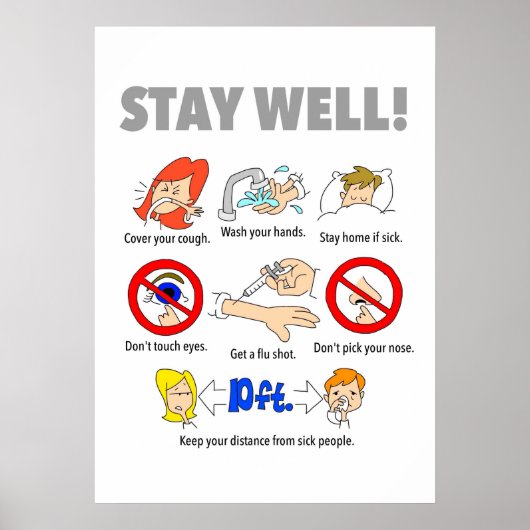 20 x 28-inch STAY WELL-Poster Poster (Voorkant)