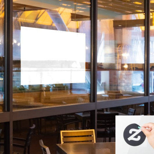 20" x 30" Aangepaste Rechthoekige Ruitfolie voor D Raamsticker (Restaurant Raam)
