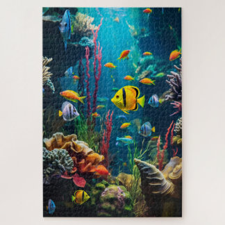 20" x 30" Mooie Exotische Onderwaterwereld  Legpuzzel