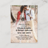 20 x Budget FOTO Bruiloft uitnodigingen met ENVL. (Voorkant)