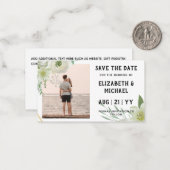 20 x BUDGET Foto Opslaan Data Witte Rozen Bloemen Notitiekaartje (Voorkant / Achterkant in situ)