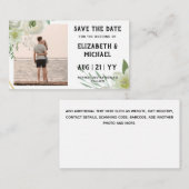 20 x BUDGET Foto Opslaan Data Witte Rozen Bloemen Notitiekaartje (Voorkant / Achterkant)