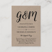 20 x Budget PHOTO Huwelijksuitnodigingen met ENVL. Advieskaart (Voorkant)