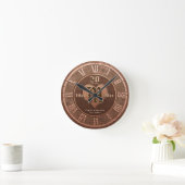 20 Year Vintage Copper Look Wedding Anniversary Ronde Klok (Huis)