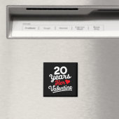 20 Years Her Valentine _ Anniversary Couples Valen Magneet (Insitu (Vaatwasser))