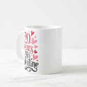 20 Years His Valentine _ Anniversary Couples Valen Koffiemok (Voorkant links)