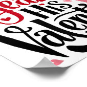 20 Years His Valentine _ Anniversary Couples Valen Poster (Hoek)