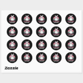 20 Years Old Bday Llamazing 20th Birthday Llama Ronde Sticker (Vel)