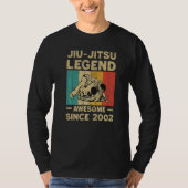 20 Years Old BJJ Jiu Jitsu Legend Awesome Since 20 T-shirt (Voorkant)