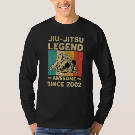 20 Years Old BJJ Jiu Jitsu Legend Awesome Since 20 T-shirt (Voorkant)